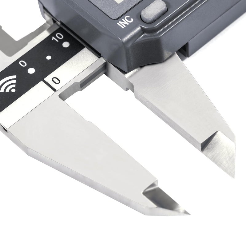 PEC TOOLS Bluetooth Digital Caliper, 12 Inch/300mm Industrial-Grade Stainless Steel Caliper, IP67 Waterproof & Oil-Resistant, Auto Power-Off, Inch/MM/Fraction Modes, Wireless Data Transfer - Image 3